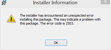 win8系统无法安装msi软件提示2503错误怎么办 